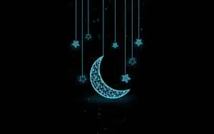 Pretty Black Stars And Moon