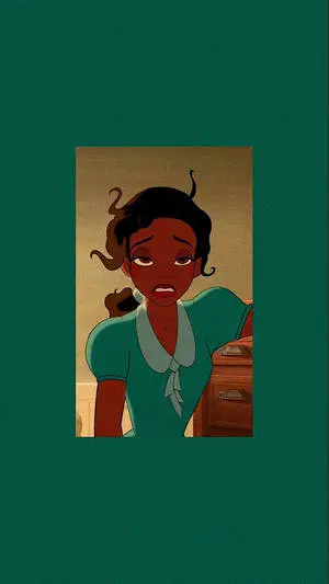 Princess Tiana Green Aesthetic Cartoon Disney