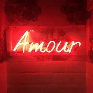 Red Aesthetic Neon Amour