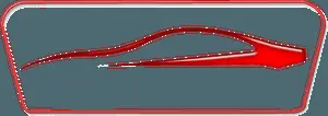Red Car Logoon Gray Background