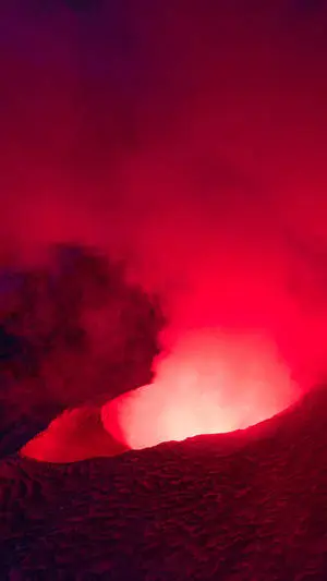 Red Fire In A Cave