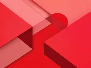 Red Geometric Material Pattern