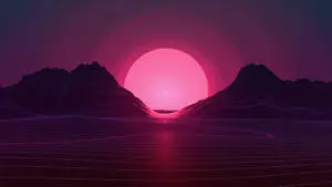 Retro Sunset On Free iPad