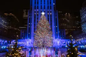 Rockefeller Center Blue Lights