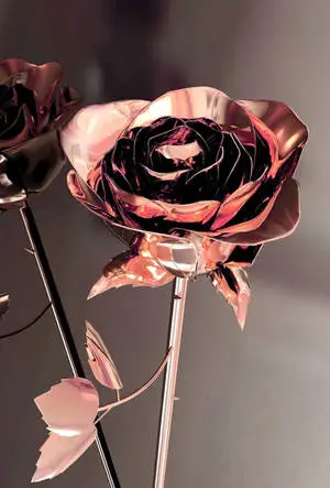 Rose Gold Tumblr Metal Rose