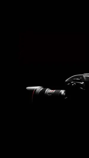 Shiny Black DSLR Camera