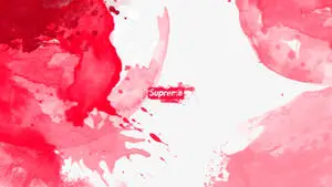 Splatter Red Abstract Painting