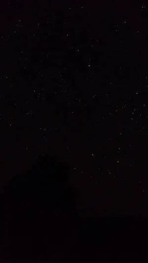 Starry Sky Pure Black HD Phone Screen