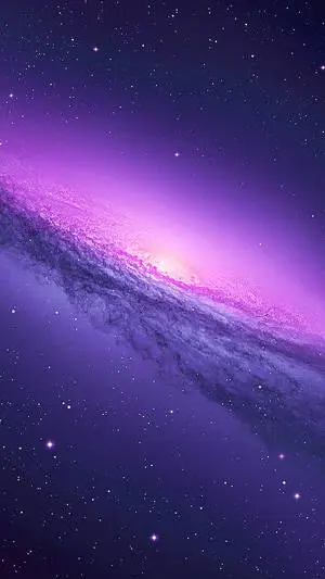 Stunning Purple Spiral Galaxy And Stars iPhone
