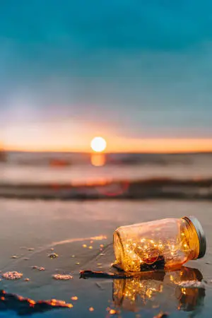 Tuvalu Jar And Sunset