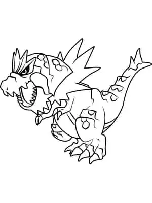 Tyrantrum Coloring Page