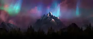 Ultra Wide 3440 x 1440 Space Aurora