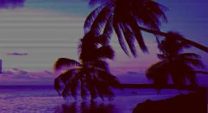 Vibey Neon 80's Island