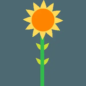 Vibrant Sunflower Graphic