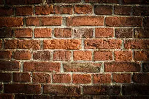 Vintage Brick Texture In Lomography