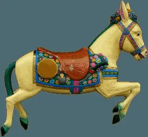 Vintage Carousel Horse Figurine