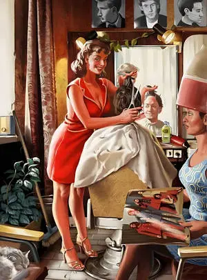 Vintage Style Hair Salon