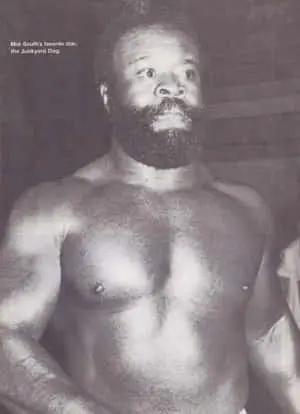 Vintage shot of Wrestling Icon, Junkyard Dog