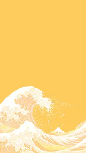Waves Plain Yellow Iphone