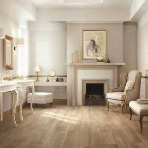 Exquisite Polish on Wooden Floor Tiles