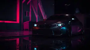 Wet Black BMW Laptop
