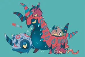 Whirlipede Scolipede And Venipede Blue-Green