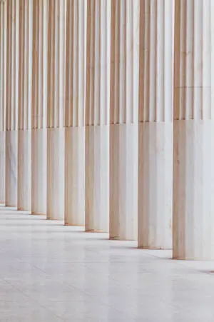 White Aesthetic Pillars