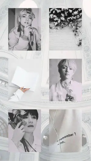 Elegance in Monochrome - Kim Taehyung Aesthetic. 