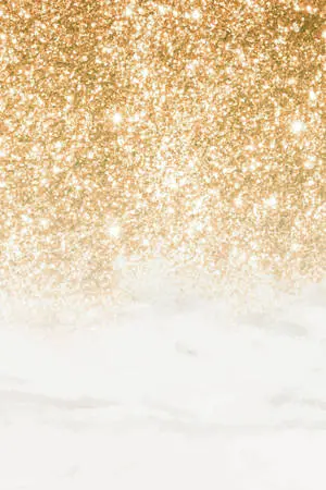 White And Gold Glitter Shower