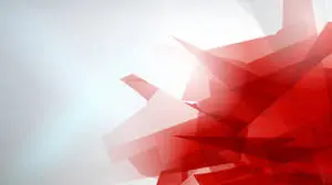 White And Red Abstract Geometric Shapes