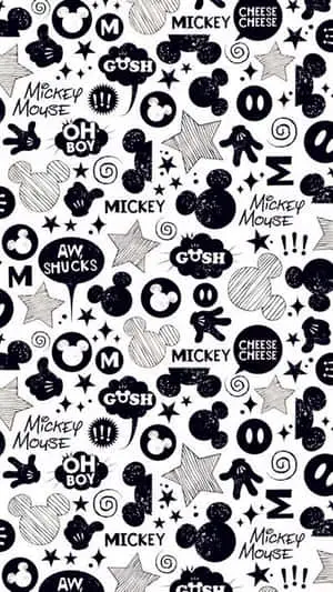 White Mickey Mouse iPhone