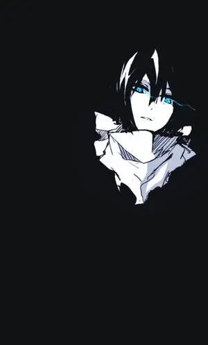Yato Noragami Anime Black And White iPhone