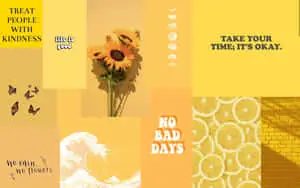 Minimalist Yellow Aesthetic Collage