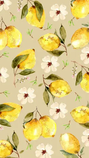 Yellow Aesthetic Phone Lemons And Flowers