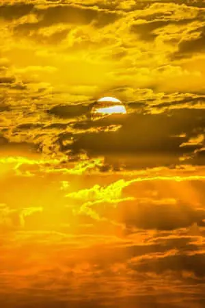 Yellow Sun Sky Aesthetic Picture