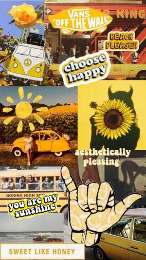 Yellow Vintage Aesthetic Color Themes