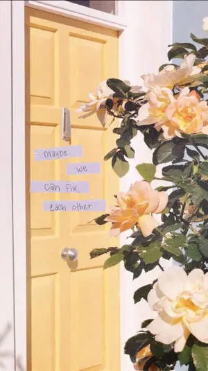 Yellow Vintage Aesthetic Setting