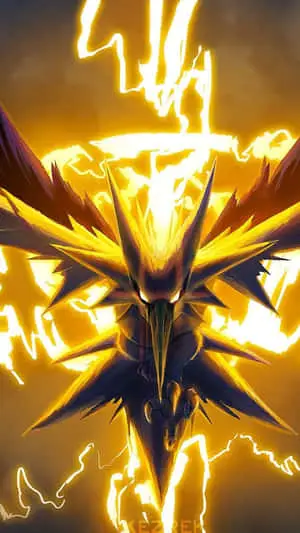 Zapdos With Lightning Bolts